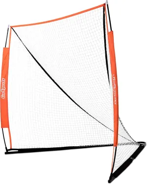 GoSports Regulation 6 ft x 6 ft Lacrosse Net - Steel Frame or Bow Style Frame - The Only Truly Portable Lacrosse Goal, Backyard Setup in Minutes