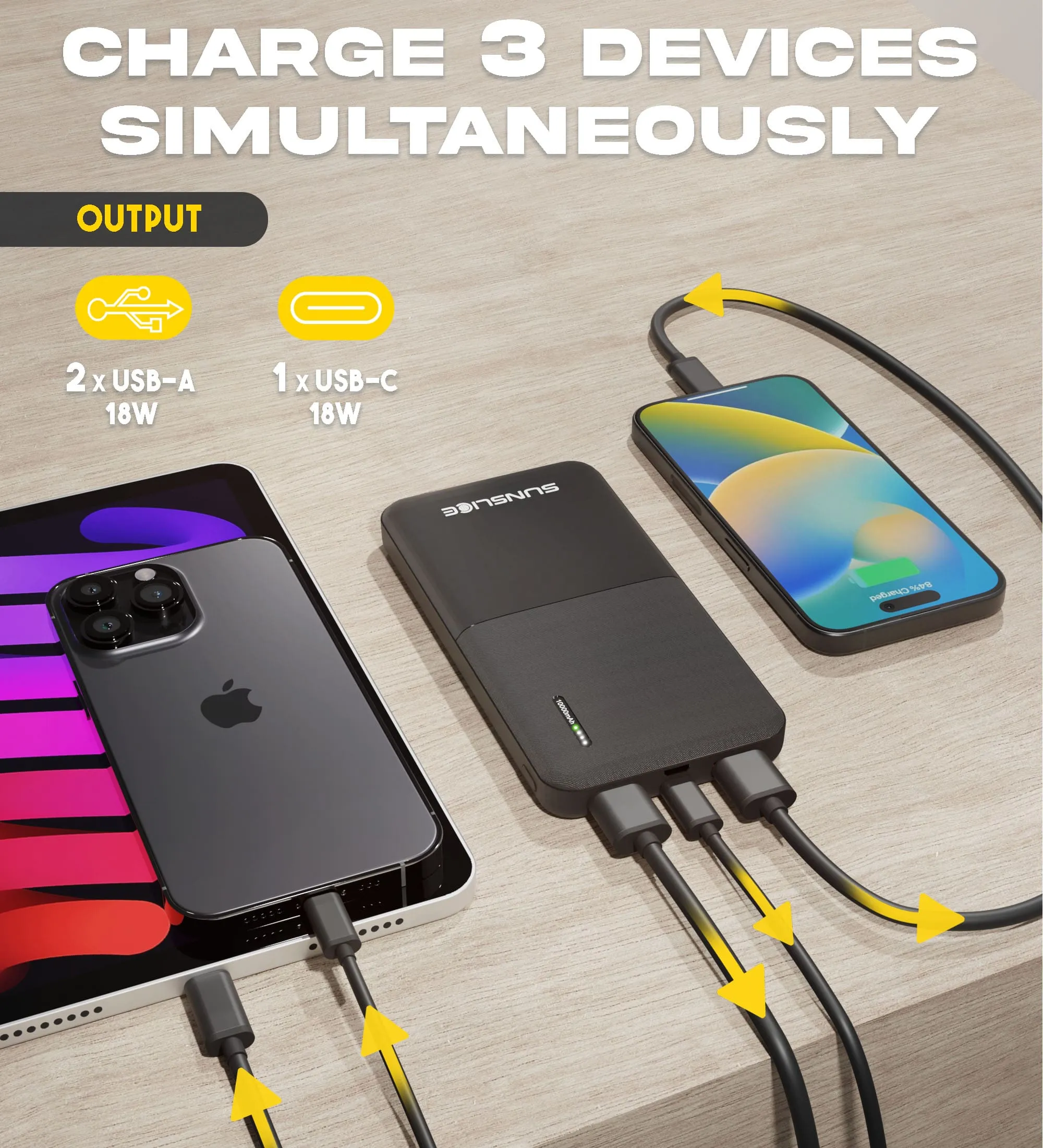Gravity 10'000 mAh - Fast Portable Power Bank