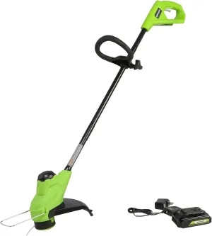 Greenworks 24V 10" Cordless TORQDRIVE™ String Trimmer, 2.0Ah Battery and Charger Included