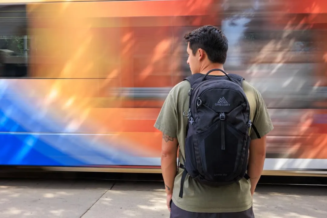 Gregory Nano 20L Unisex Day Hiking/Commuter/Active Travel Backpack, Breathable Backpanel, Hydration Port, One Size Fits All, Optic Black