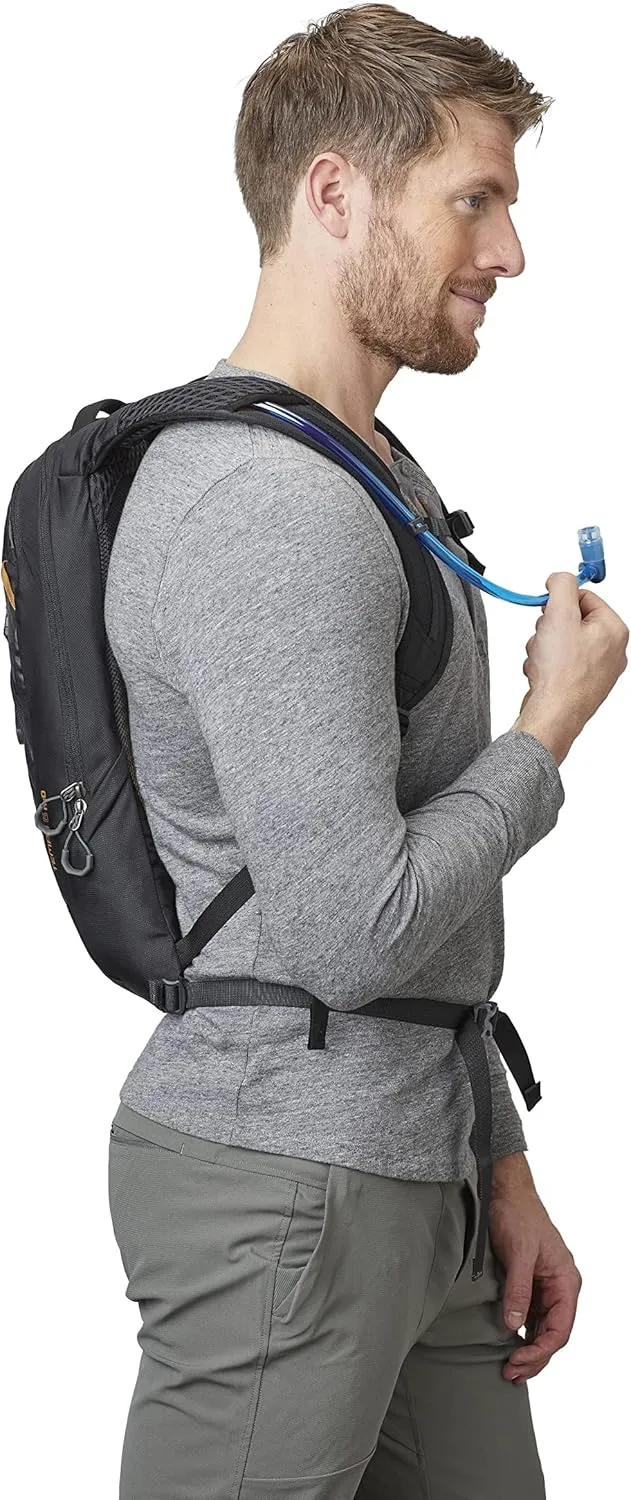 Gregory Tempo 6L H2O Unisex Day Hiking/Backpacking Hydration/Mountain Biking Backpack, Insulated Hydration Sleeve for Water Bladder w/ 2L Reservoir Included, One Size Fits All, Carbon Bronze