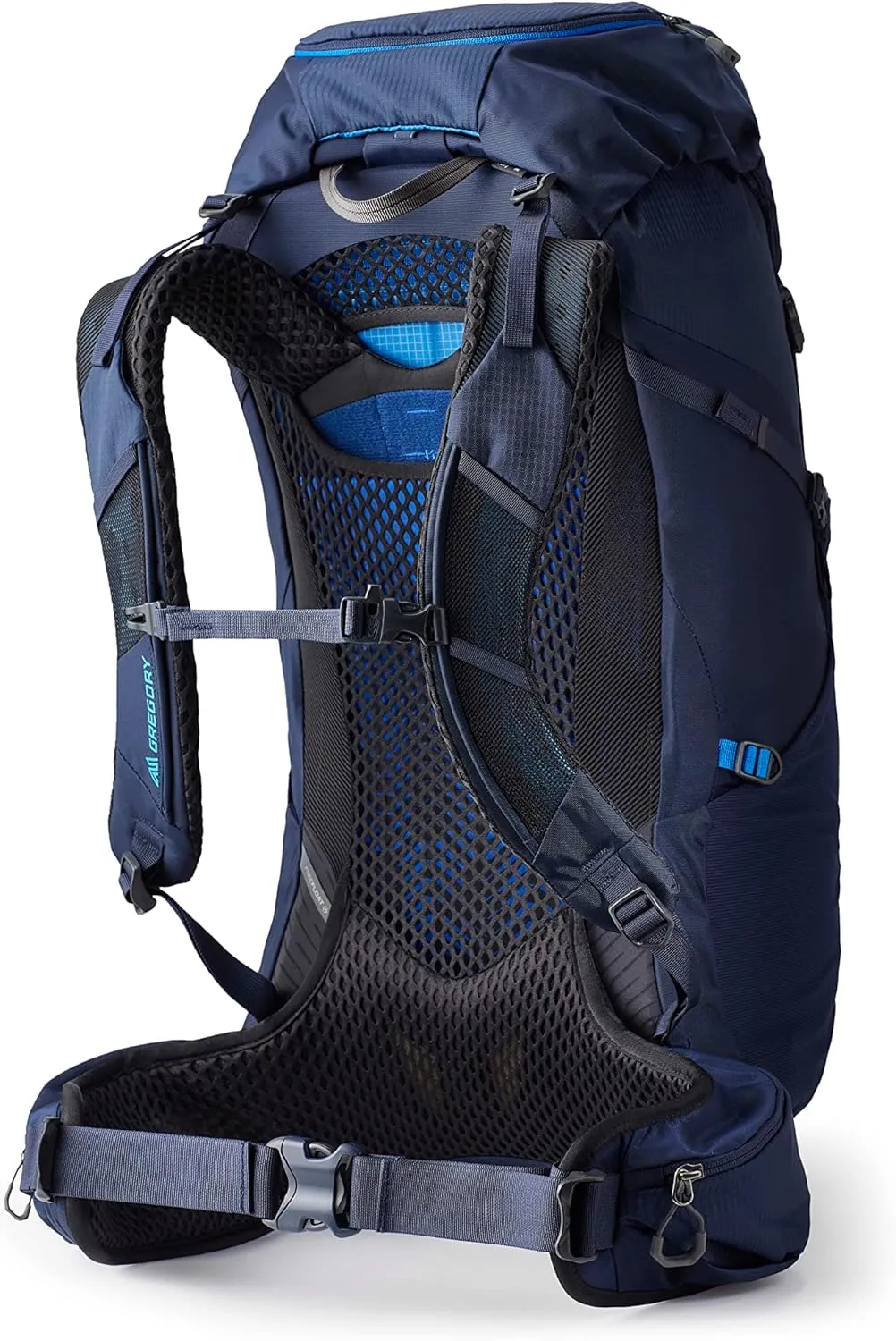Gregory Zulu 45L Unisex Hiking/Backpacking Pack, Freefloat Hipbelt, Internal Hydration Sleeve For Water Bladder, (Reservoir Not Included), Medium/Large, Halo Blue