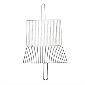 Grill Basket,BBQ Grill Rack, Barbecue mesh Clip,Barbecue Clip Net Bold Vertical Strip Stainless Steel Grilled Fish Beats Grilled Vegetable Clip Barbecue