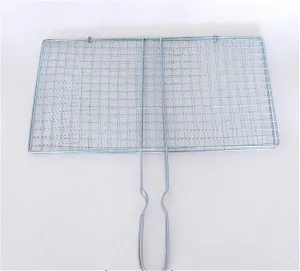 Grill Basket,BBQ Grill Rack, Barbecue mesh Clip,Grilled Fish Clip Grilled Vegetables, Barbecue, Double-Layer Grillgrill