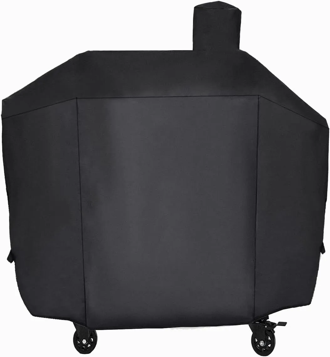 Grill Cover for Pit Boss Platinum Laredo 1000 Wood Pellet Smoker Grill, 600D Heavy Duty Waterpoorf Outdoor Fade Resistant BBQ Grill Cover for Pit Boss, Outdorr BBQ Accessory