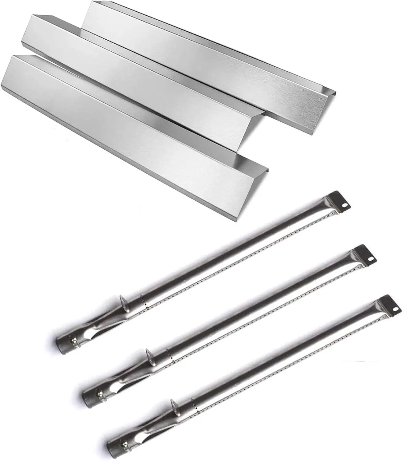 Grill Replacement Parts for Brinkmann 810-3821-S, 810-6340-S, 810-3820-S, 810-3821-F, Grill Heat Plate Tent, Grill Burner Tube for Brinkman Gas Grills, Brinkmann Grill Replacement Parts 810-3821-S