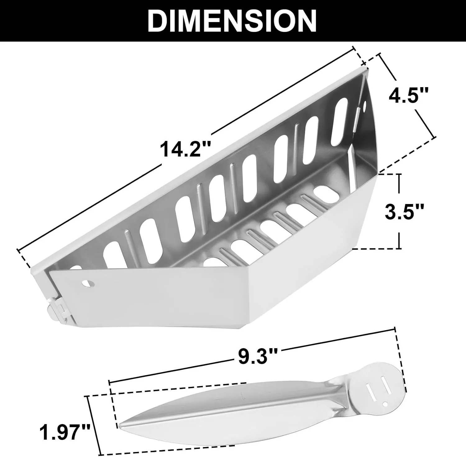 Grill Replacement Parts for Weber Charcoal Basket 7403 62423 & Weber 22-1/2-Inch One-Touch Cleaning System Kit 7444, for Weber 22.5'' & 22'' One-Touch Grill, Performer Deluxe (Export), Summit Charcoal