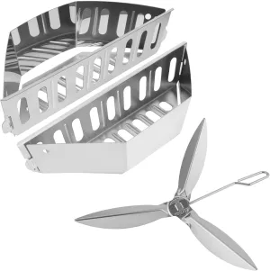 Grill Replacement Parts for Weber Charcoal Basket 7403 62423 & Weber 22-1/2-Inch One-Touch Cleaning System Kit 7444, for Weber 22.5'' & 22'' One-Touch Grill, Performer Deluxe (Export), Summit Charcoal