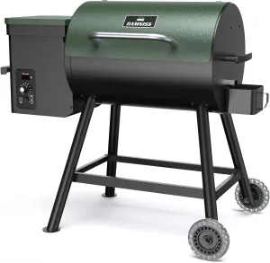 Grills DAPG-03 Electric Wood Pellet Smoker Grill, 456 SQ.IN Cook Area Pellet Grill with Auto Feed & PID Temperature Control (180-450°F), 8 in 1 BBQ Grill for Backyard Outdoor