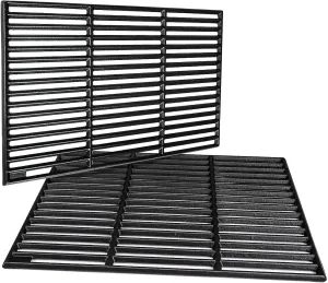 GRISUN Grill Grates for Masterbuilt Gravity Series 1050 Grills, Heavy Duty Cast Iron Grill Grids for Masterbuilt 1050 Digital Charcoal Grill   Smoker, 2 PCS