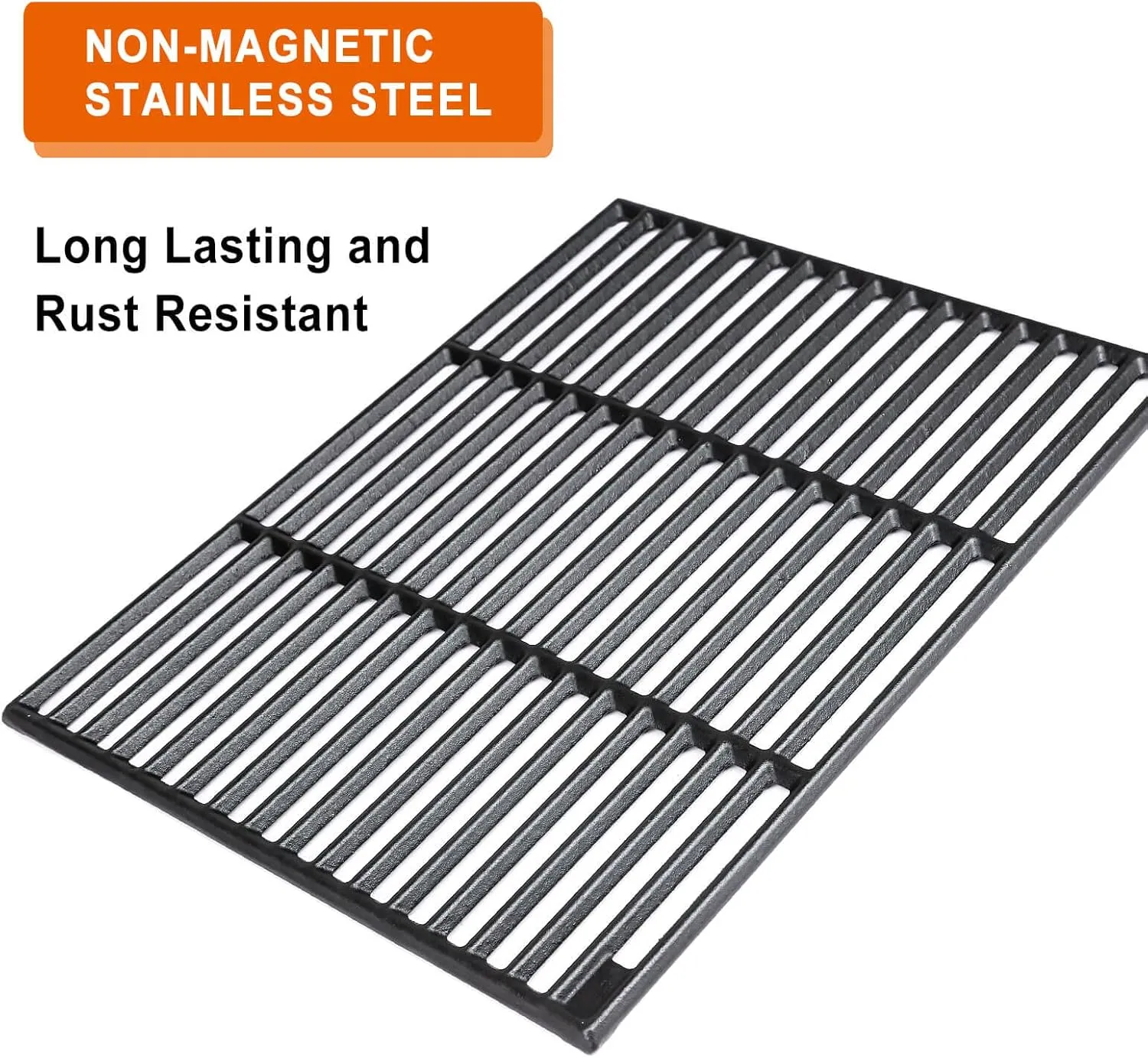 GRISUN Grill Grates for Masterbuilt Gravity Series 1050 Grills, Heavy Duty Cast Iron Grill Grids for Masterbuilt 1050 Digital Charcoal Grill   Smoker, 2 PCS