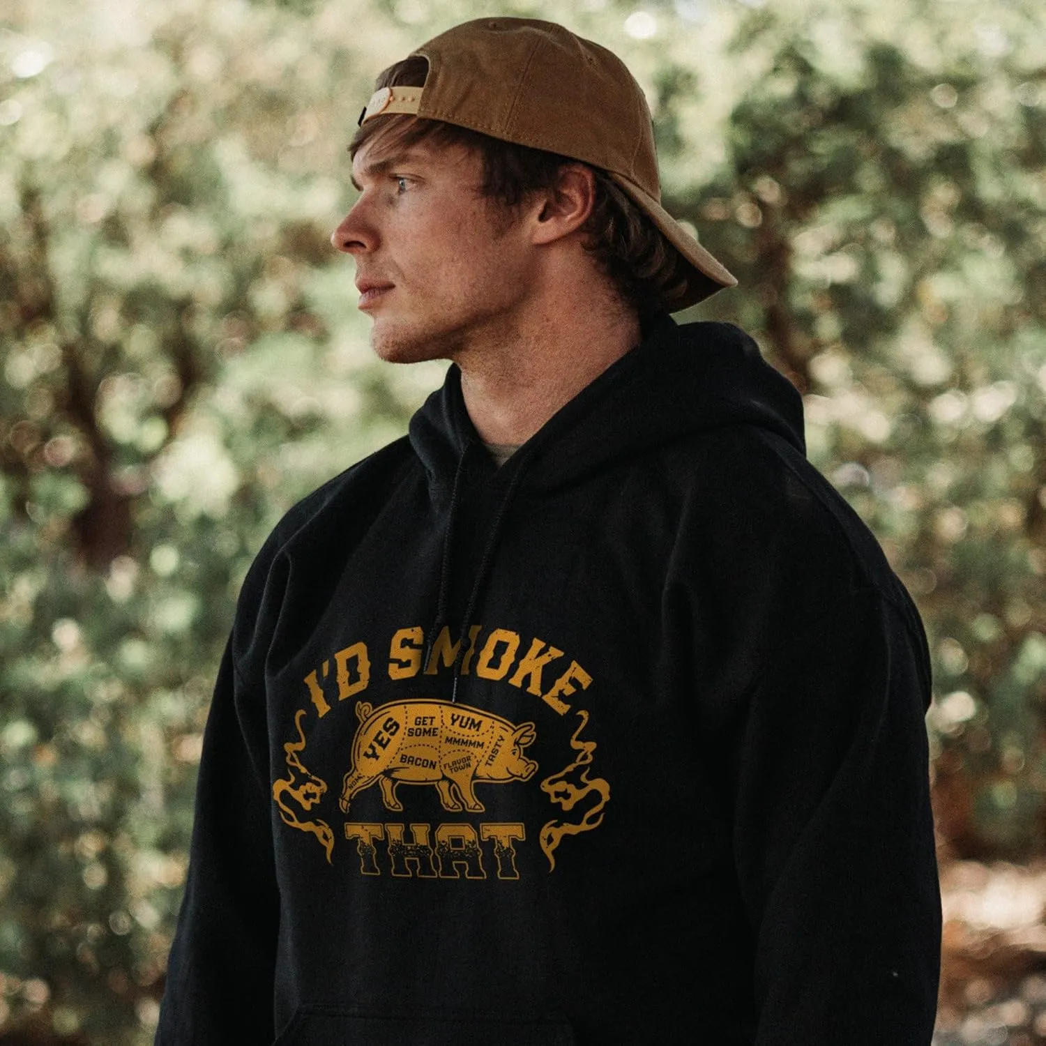 Grunt Style I'd Smoke That Men's Pullover Hoodie