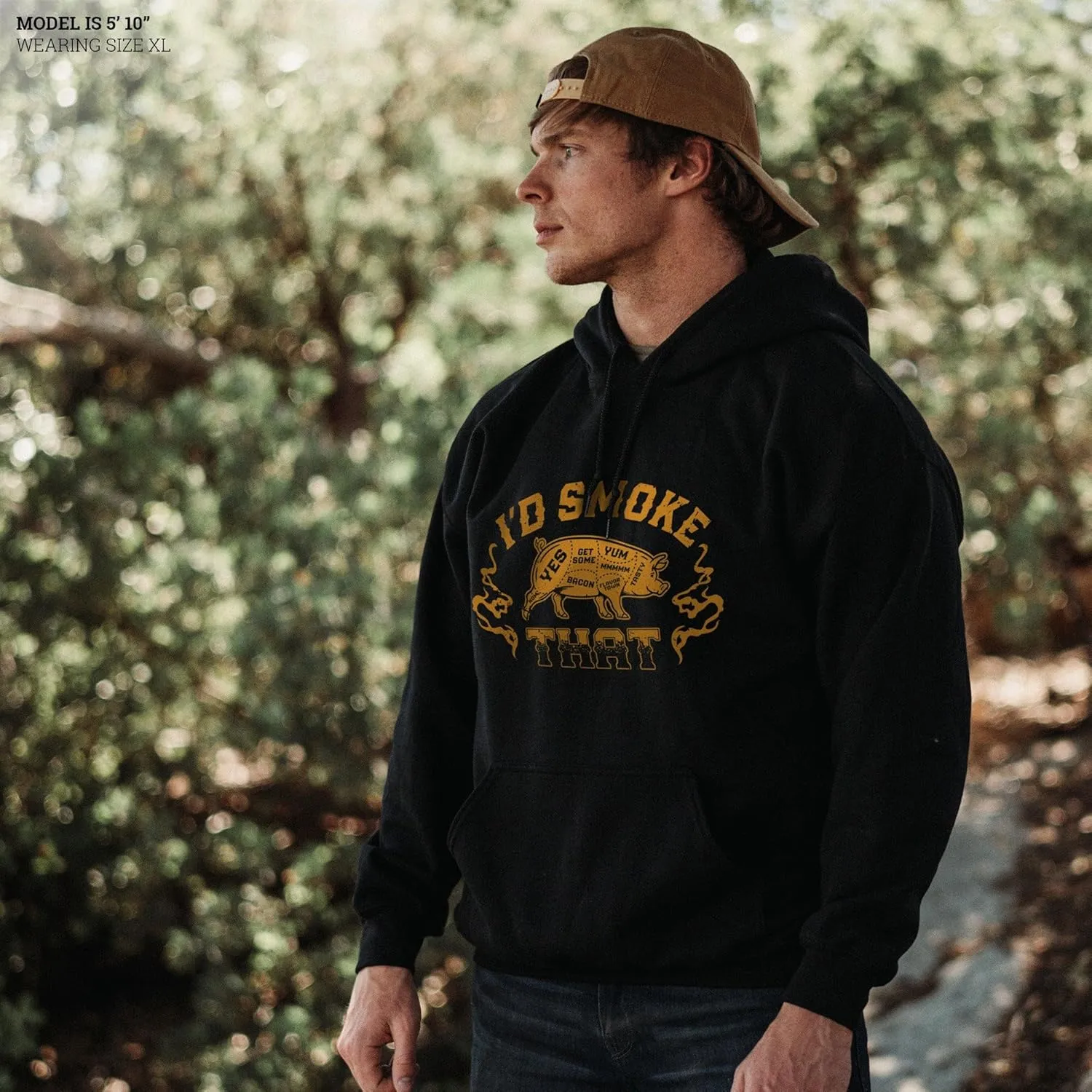 Grunt Style I'd Smoke That Men's Pullover Hoodie