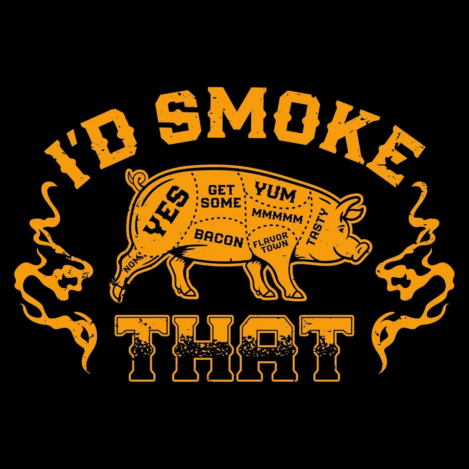 Grunt Style I'd Smoke That Men's Pullover Hoodie
