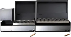 GW Store - Pack Block 500 20"   Block 500 20" Built-in Charcoal Grill | Barbecue Grill Perfect To Adapt To Spaces | Elegant Design, A  Stainless Steel Front, Refractory Brick Base (Wood Brazier 250   Block 500   Block 750)