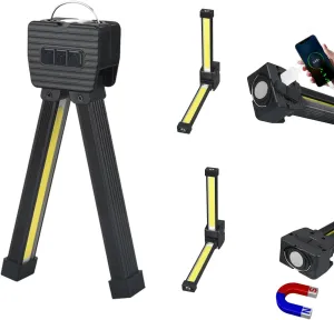 Gym Lamp for Posing,Magnetic Posing Lamps Gym,180° Portable Gym Lamp for Posing with 7th Gear Dimming and 4 Light Modes, Handheld USB Rechargeable Worklight with Hang Hook (1PCS)
