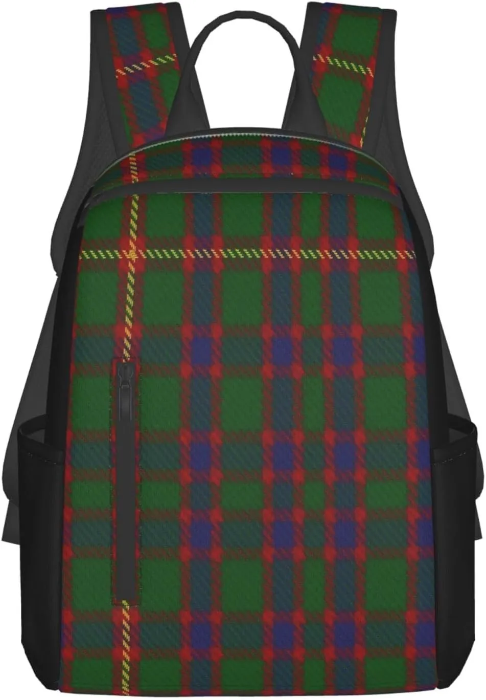 Hall (1994) Clan Family Tartan Trendy Lightweight Backpack - Breathable Polyester Office, Travel - Ergonomic Design With Side Pockets & Front Storage