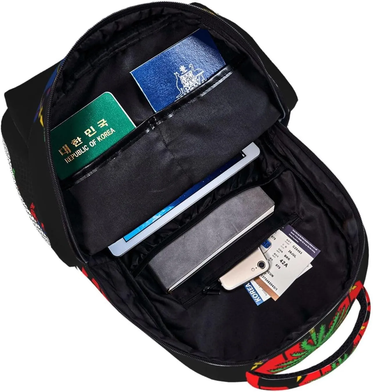 Happy Haitian Flag Day 1804 Backpack Casual Laptop Backpack Double Shoulder Bag Lightweight Backpack For Women Men Travel