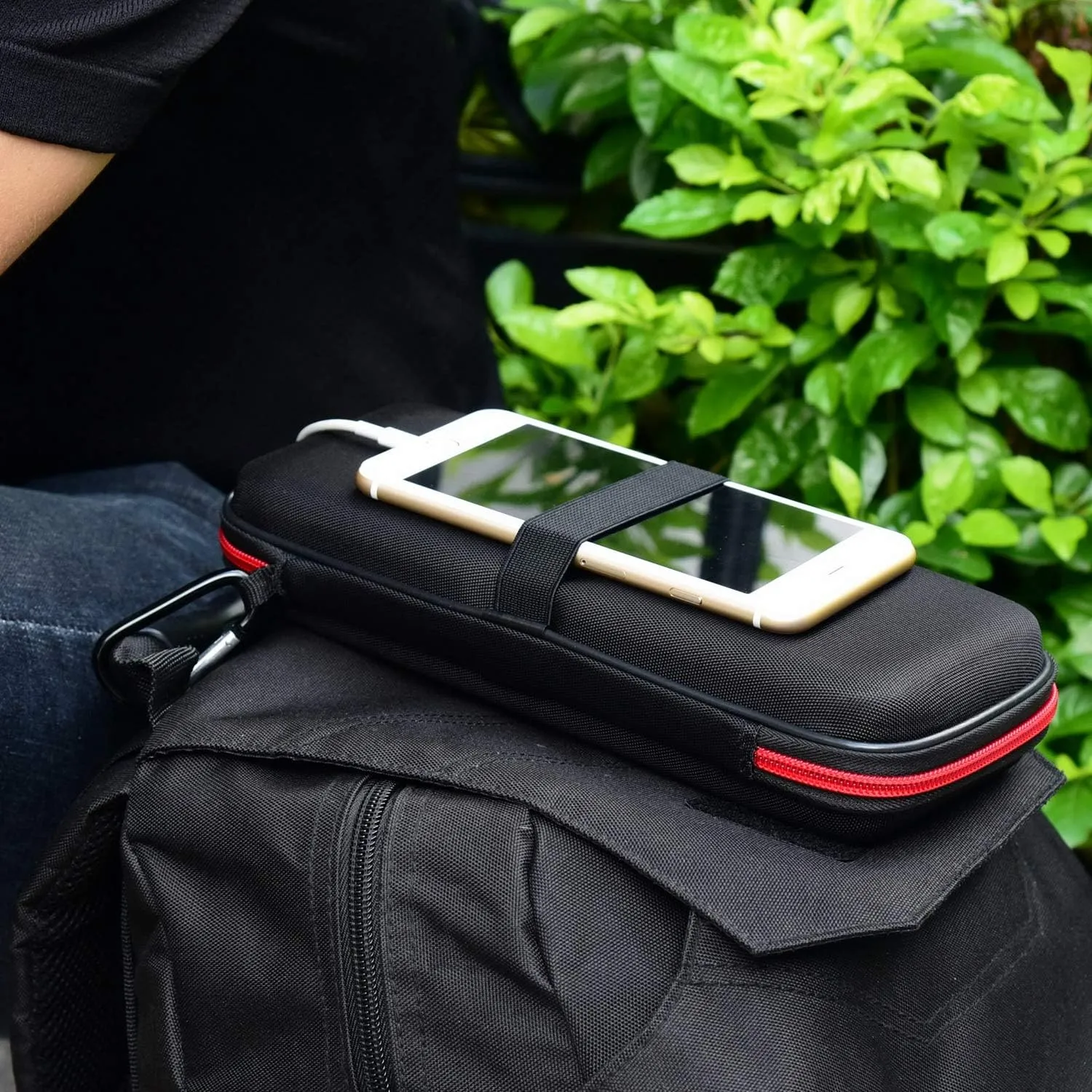 Hard Travel Case Fit for RAVPower 26800/20100/20000mAh, Anker Power Core 26800mAh/PowerCore  26800mAh, Dulla M50000 Power Bank 12000mAh, ROMOSS 30000mAh, Lab599 Tx500 Radio (Large Black)