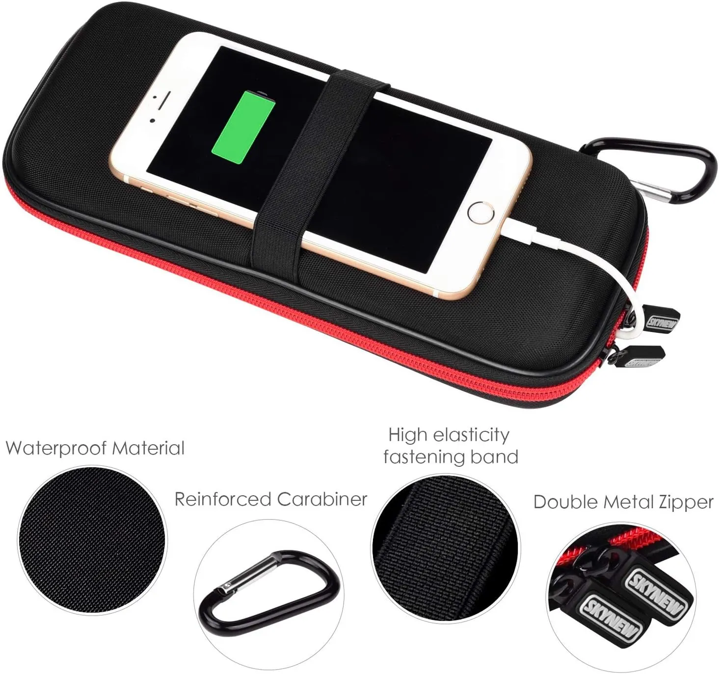 Hard Travel Case Fit for RAVPower 26800/20100/20000mAh, Anker Power Core 26800mAh/PowerCore  26800mAh, Dulla M50000 Power Bank 12000mAh, ROMOSS 30000mAh, Lab599 Tx500 Radio (Large Black)