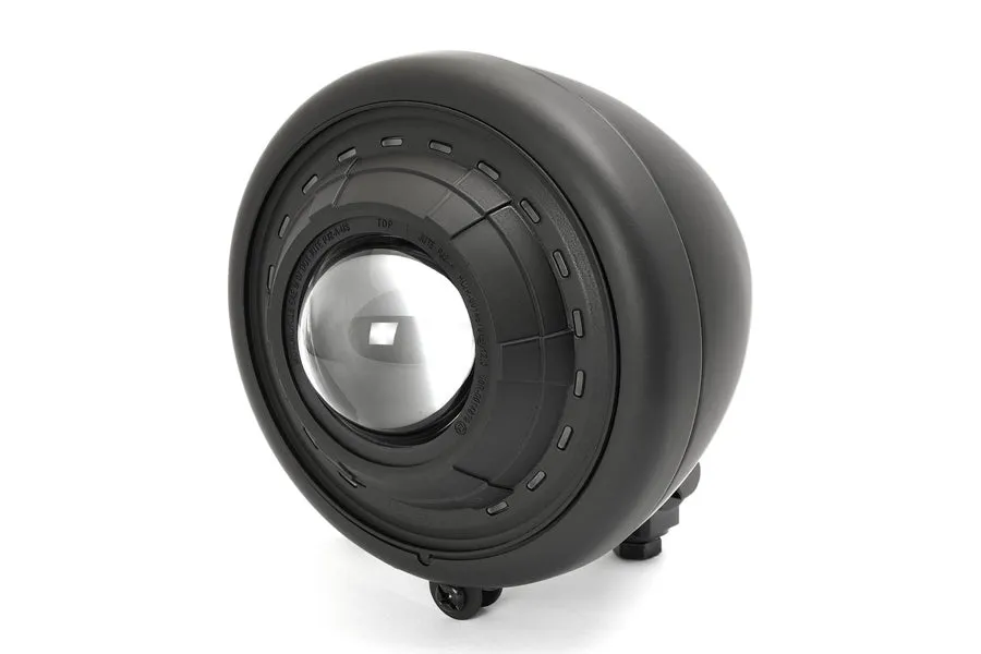 HARLEY 5-1/2 inch Fish Eye Headlamp Black fits 0-  Custom, application