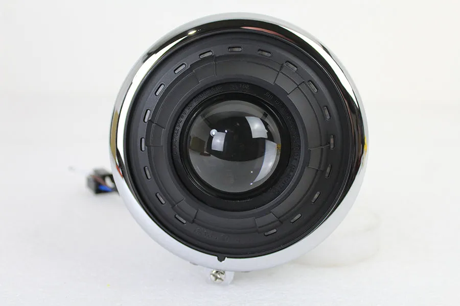 HARLEY 5-1/2 inch Fish Eye Headlamp Chrome fits 0-  Custom, application