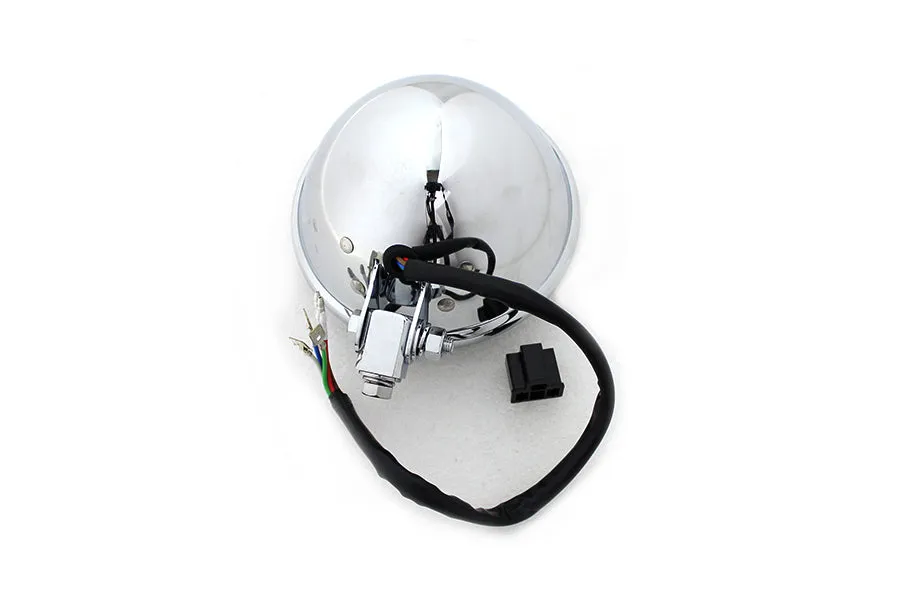 HARLEY 5-3/4 inch Bates Style LED Headlamp Chrome fits 0-  All, models