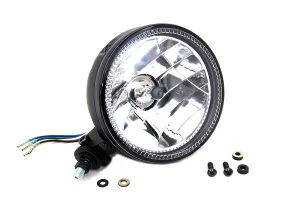HARLEY 5-3/4 inch H4 Headlamp Unit Black fits 0-  All, Models
