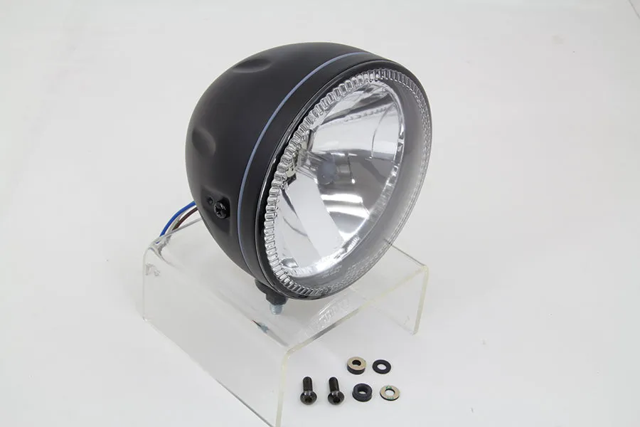 HARLEY 5-3/4 inch H4 Headlamp Unit Black fits 0-  All, Models