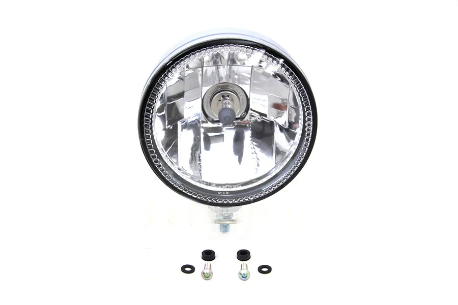 HARLEY 5-3/4 inch H4 Headlamp Unit Chrome fits 0-  All, Models