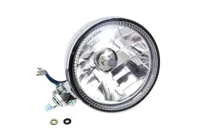HARLEY 5-3/4 inch H4 Headlamp Unit Chrome fits 0-  All, Models