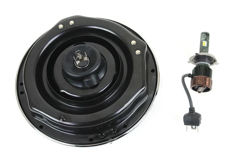 HARLEY 7 inch LED/H-4 Headlamp Unit fits 1960-1984 FL,   1995-2003 FLHR,