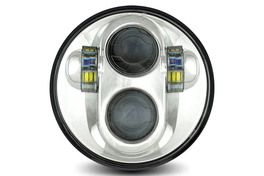 HARLEY Cyron Urban 5-3/4 inch LED Headlamp Unit Chrome fits 1971-1984 FX,   1965-UP XL,   1984-UP FXST,   1984-1994 FXR,   1991-2017 FXD,
