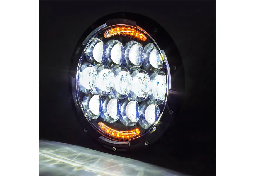 HARLEY Cyron Urban 7 inch LED Headlamp Unit Black fits 1984-UP FLT,   1986-2013 FLST,