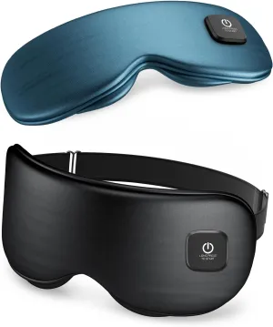 Heated Eye Mask - Cordless Eye Mask for Dry Eyes, Eye Relief, Improved Sleep, Washable Eye Heating pad for Travel and with Replaceable Shell