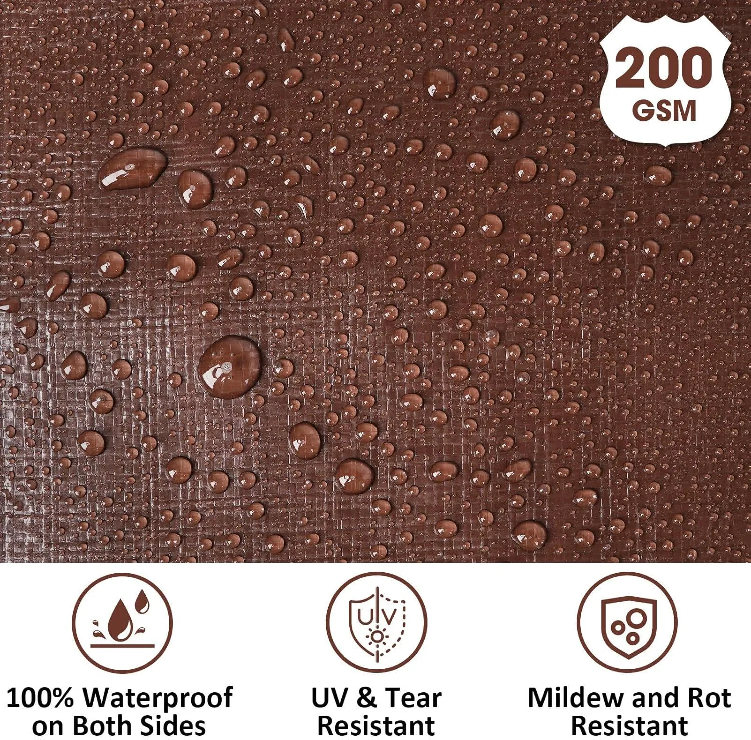 Heavy Duty Double-Sided Waterproof Poly Tarp 12x16 Feet 12mil Thick Polyethylene Tarps, Perfect for Outdoor Use, Plastic Cover & Mat for Tent Camping Storage Boat Bikes Vehicles