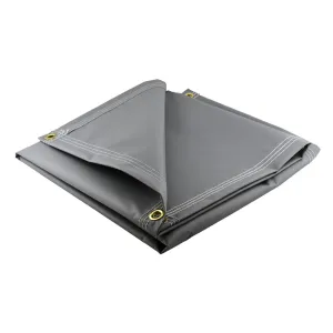 Heavy Duty Gray Vinyl Tarps - 18 oz