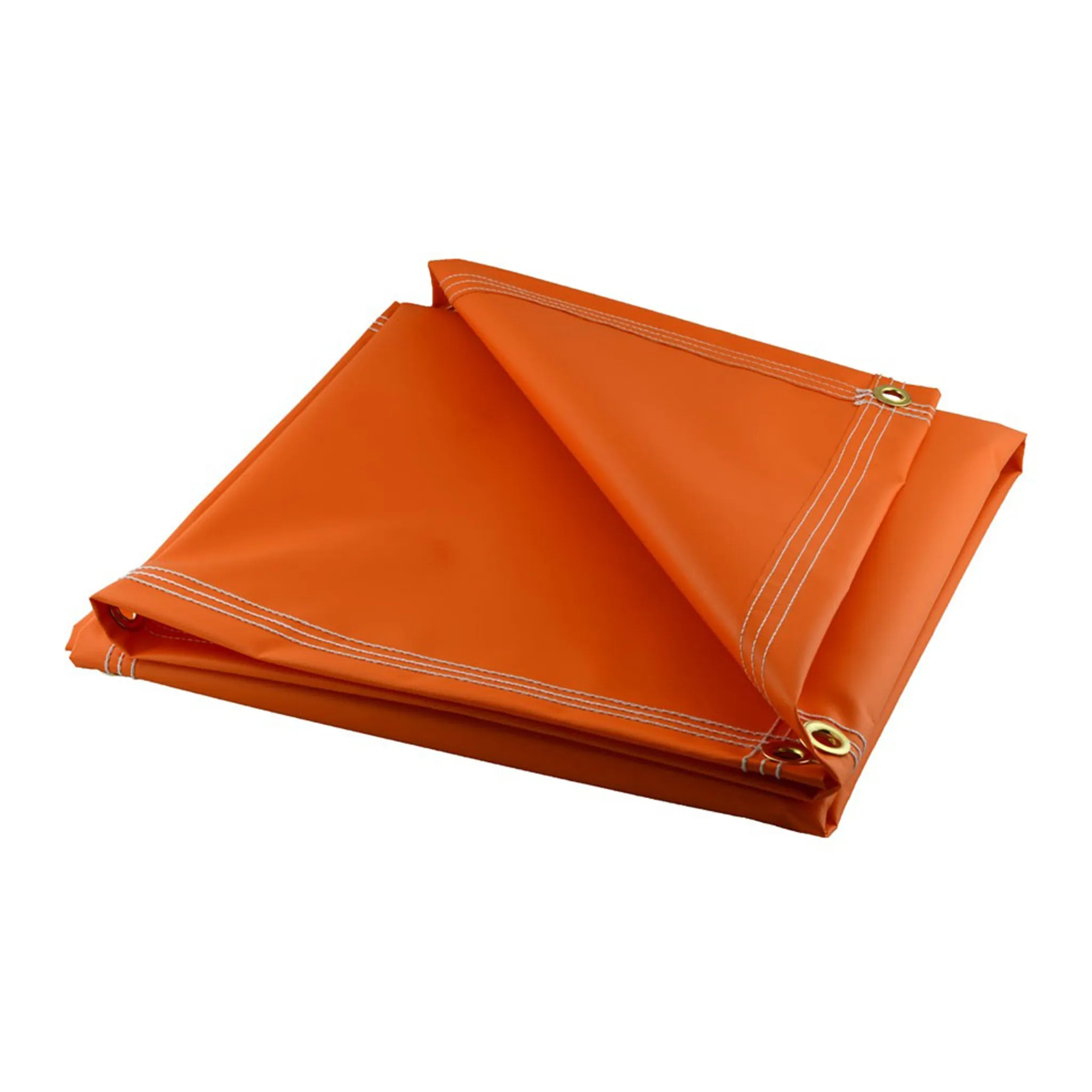Heavy Duty Orange Vinyl Tarps - 18 oz