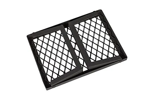Heavy-Duty Portable Camping Grill Grate for Campfire Cooking, Black