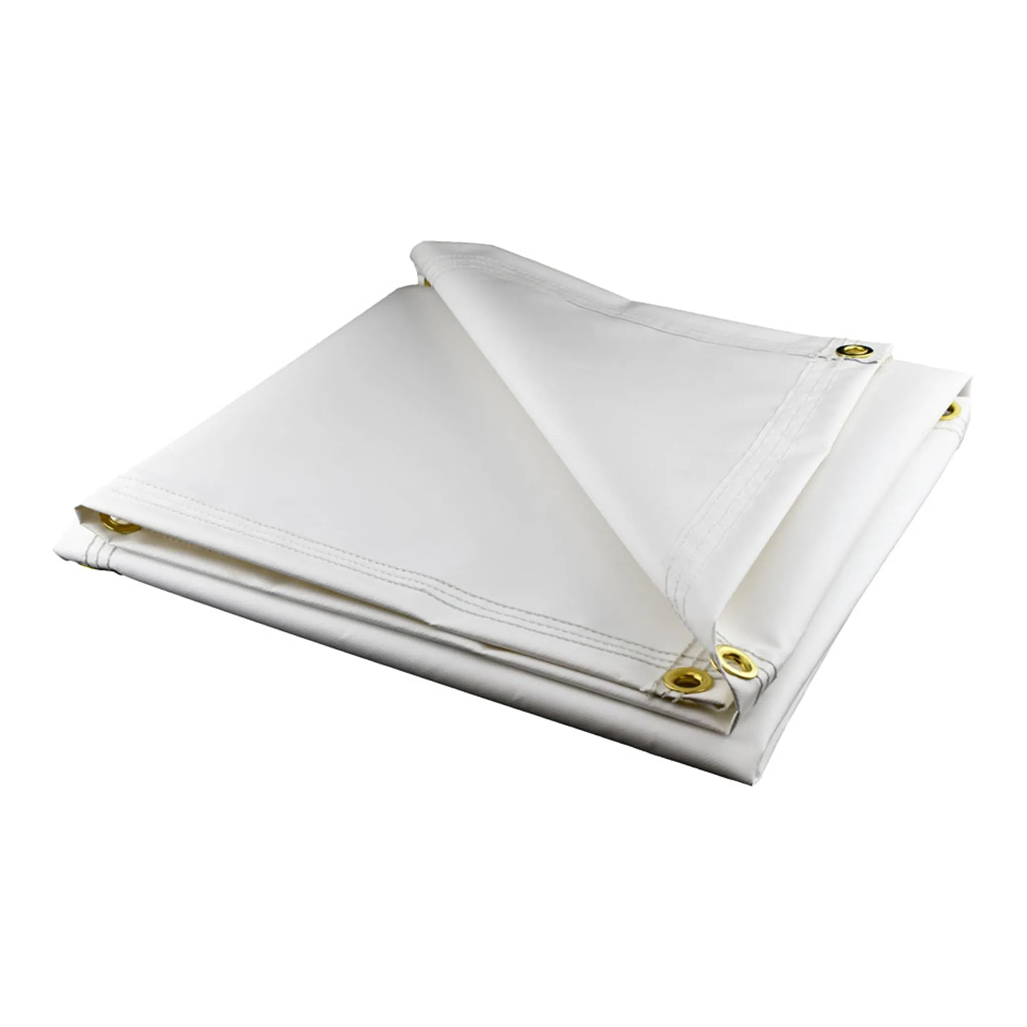 Heavy Duty White Vinyl Tarps - 18 oz