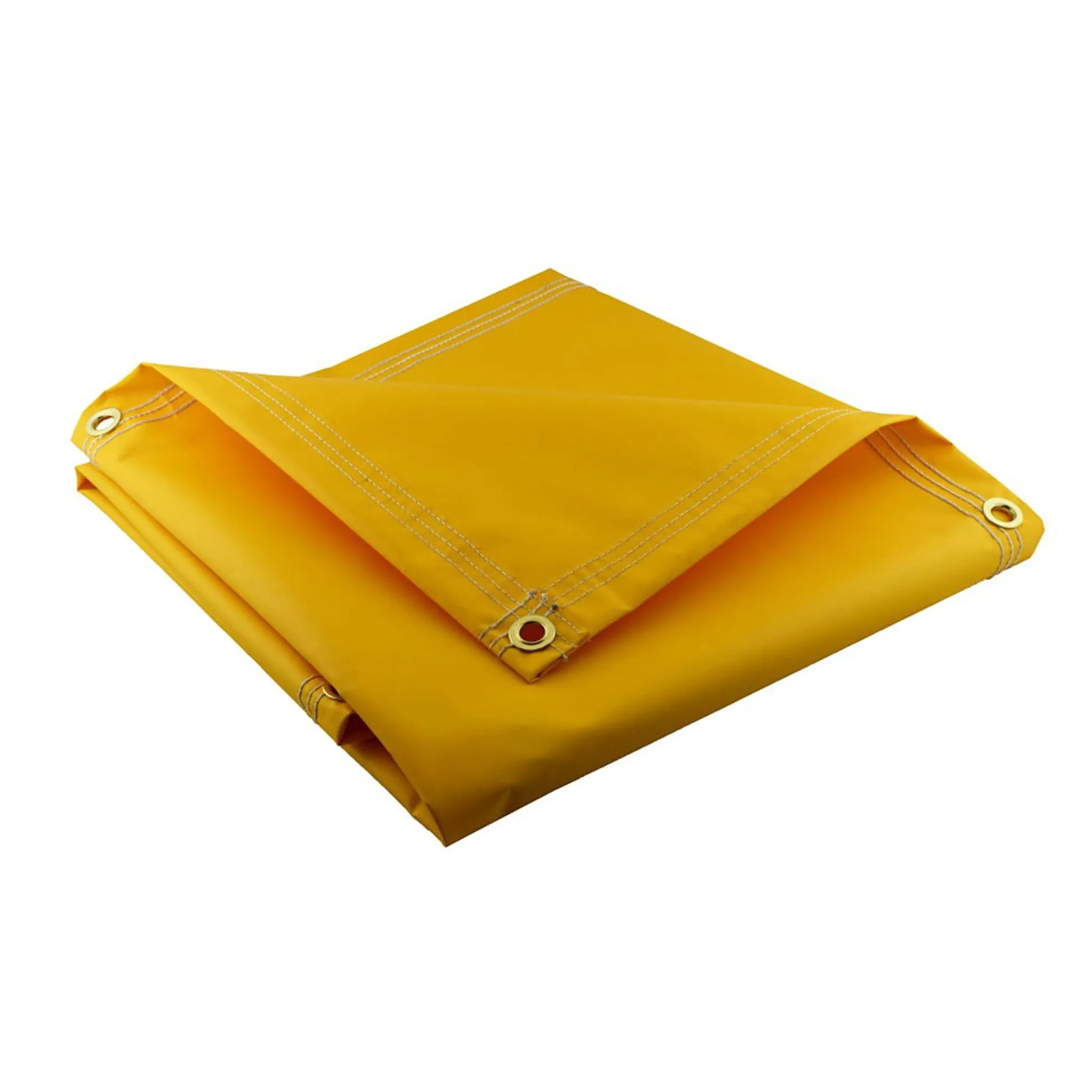 Heavy Duty Yellow Vinyl Tarps - 18 oz