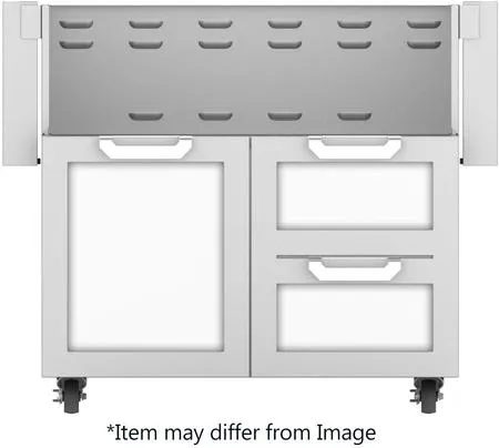 Hestan 42" Tower Cart Double Drawer And Door With Color Options