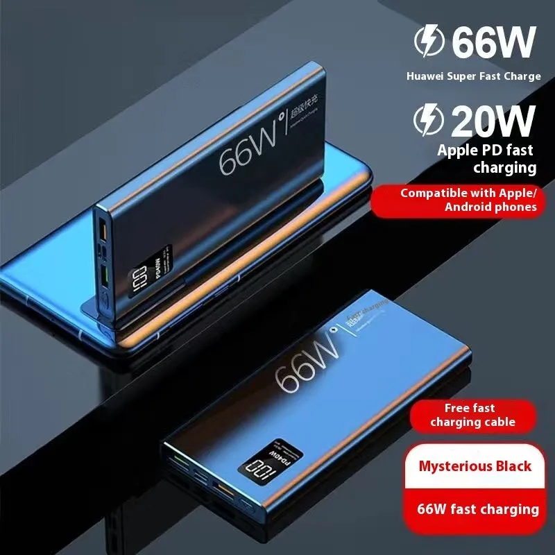 High-Capacity Portable Fast Charging Power Bank – 50000 mAh 66W Super Fast Charge for Mobile Devices