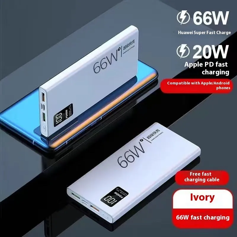 High-Capacity Portable Fast Charging Power Bank – 50000 mAh 66W Super Fast Charge for Mobile Devices