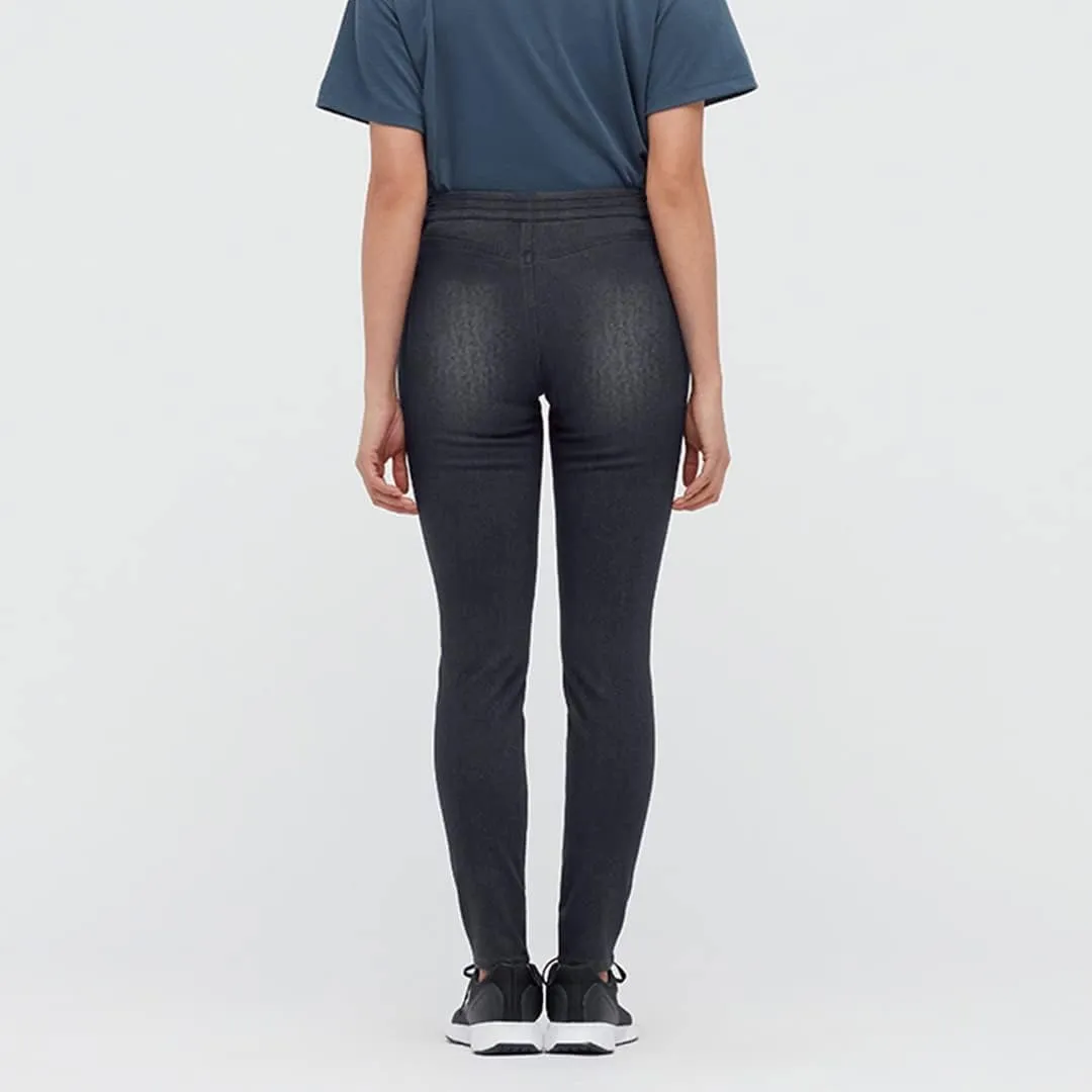 Highly Elastic Women's Jeans, Woman USB Heated Pants, Electric Heating Trousers Slim Leggings for Outdoor Cold Protection