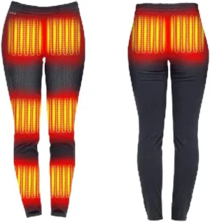 Highly Elastic Women's Jeans, Woman USB Heated Pants, Electric Heating Trousers Slim Leggings for Outdoor Cold Protection