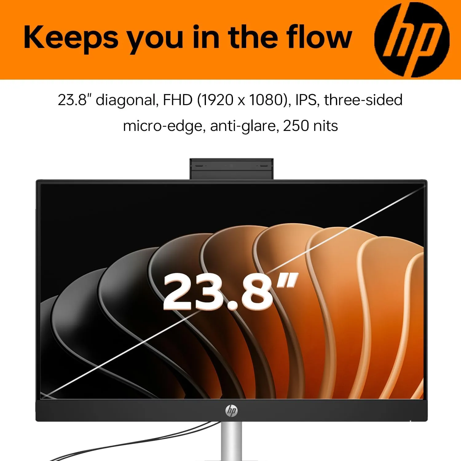 HP 24 i5 Essential All-in-One Desktop, 23.8" FHD IPS, Intel i5-1335U, 64GB RAM, 4TB SSD, 1080p Webcam, 310 Black Wired Keyboard and Mouse Combo, Bundle with ADATA Technology P10000QCD Power Bank