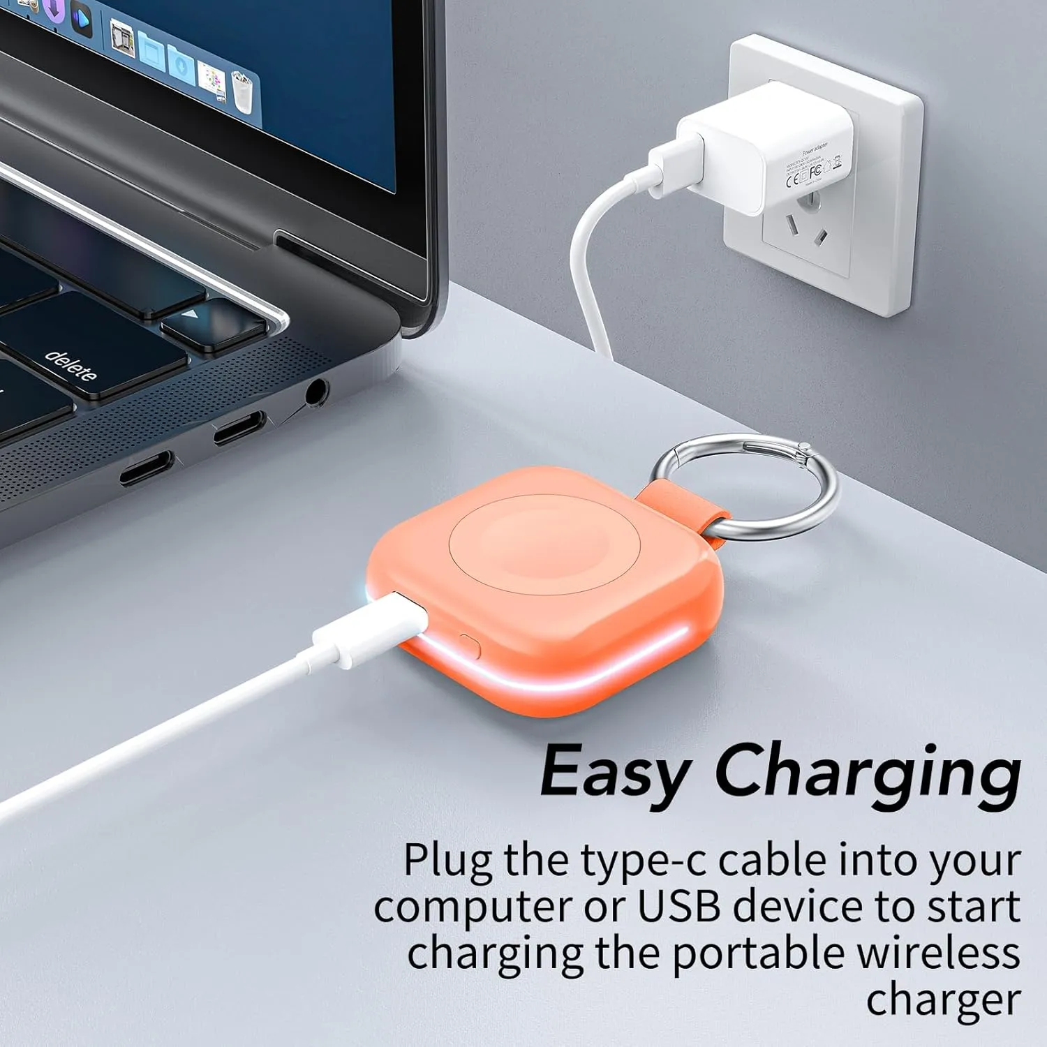 HUOTO Power Bank for Apple Watch 10,1200mAh Battery Pack Magnetic iWatch Charger Portable Travel Quick Wireless Charging with Built in Cable for Apple Watch 10/9/Ultra2/8/Ultra/7/6/Se/5/4/3/2/1