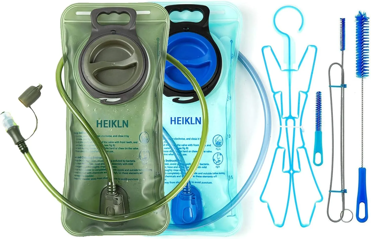 Hydration Bladder 2L-3L,Leak Proof Water Reservoir, BPA Free Military Water Storage Bladder Bag Hydration Pack Replacement Easy Clean for Bicycling Hiking Camping Hunting Running