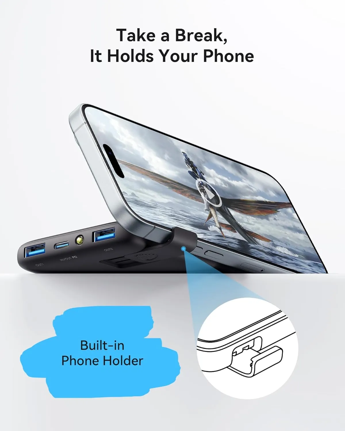 INIU Portable Charger, Slimmest Fast Charging 10000mAh USB C in/Out Power Bank, 22.5W PD3.0 QC4  Battery Pack, Portable Phone Charger for iPhone 16 15 14 13 12 Pro Samsung S22 S21 Google AirPods iPad
